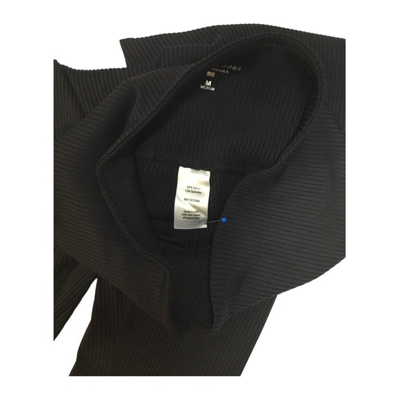 Year of Ours Veronica Ribbed Leggings Cross Waistband Dance Yoga Black M - Picture 4 of 7